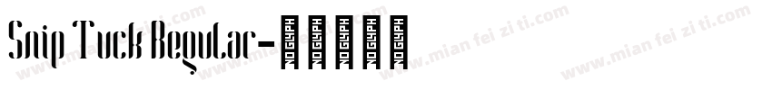 Snip Tuck Regular字体转换